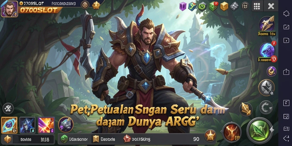 Tampilan gameplay seru dalam dunia ARPG yang mendebarkan.