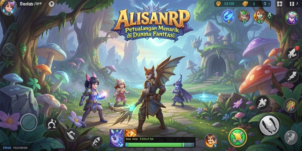 Screenshot ALISANRP yang menampilkan aksi gameplay petualangan yang seru.