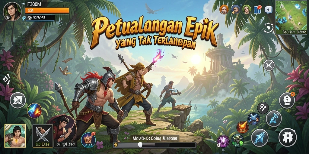 Gameplay F200M yang menegangkan dan penuh petualangan.