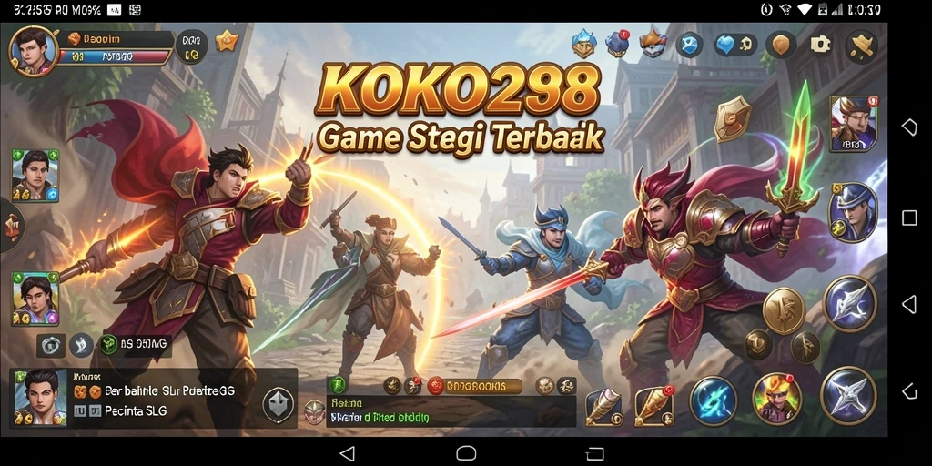 Tampilan gameplay KOKO288 dengan aksi pertempuran yang menarik.