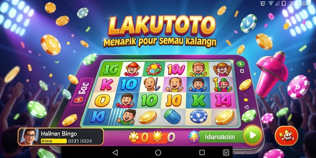 Screenshot utama LAKUTOTO menampilkan gameplay Bingo yang seru dan interaktif.