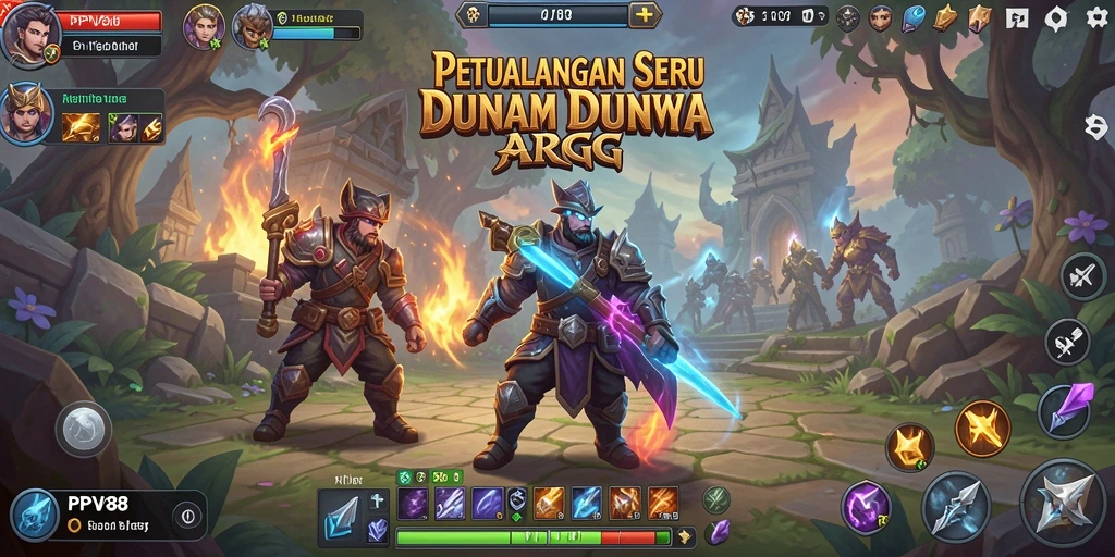 Screenshot gameplay PPV88 menampilkan pertarungan seru dalam dunia ARPG.