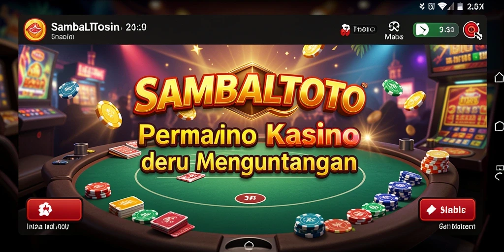 Tampilan menarik saat bermain SAMBALTOTO dengan berbagai pilihan permainan kasino.