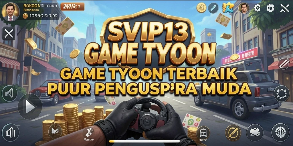Tampilan gameplay SVIP13 yang menawan dengan elemen Tycoon.